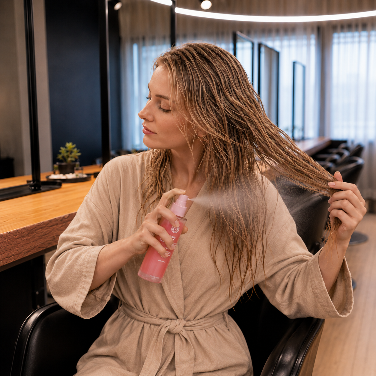 Glossy Hair Routine