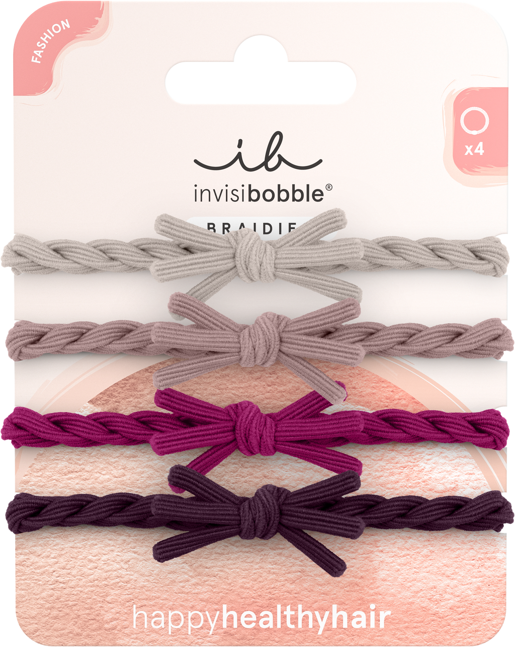 invisibobble - Braidies Rosy Romance 4 Stück
