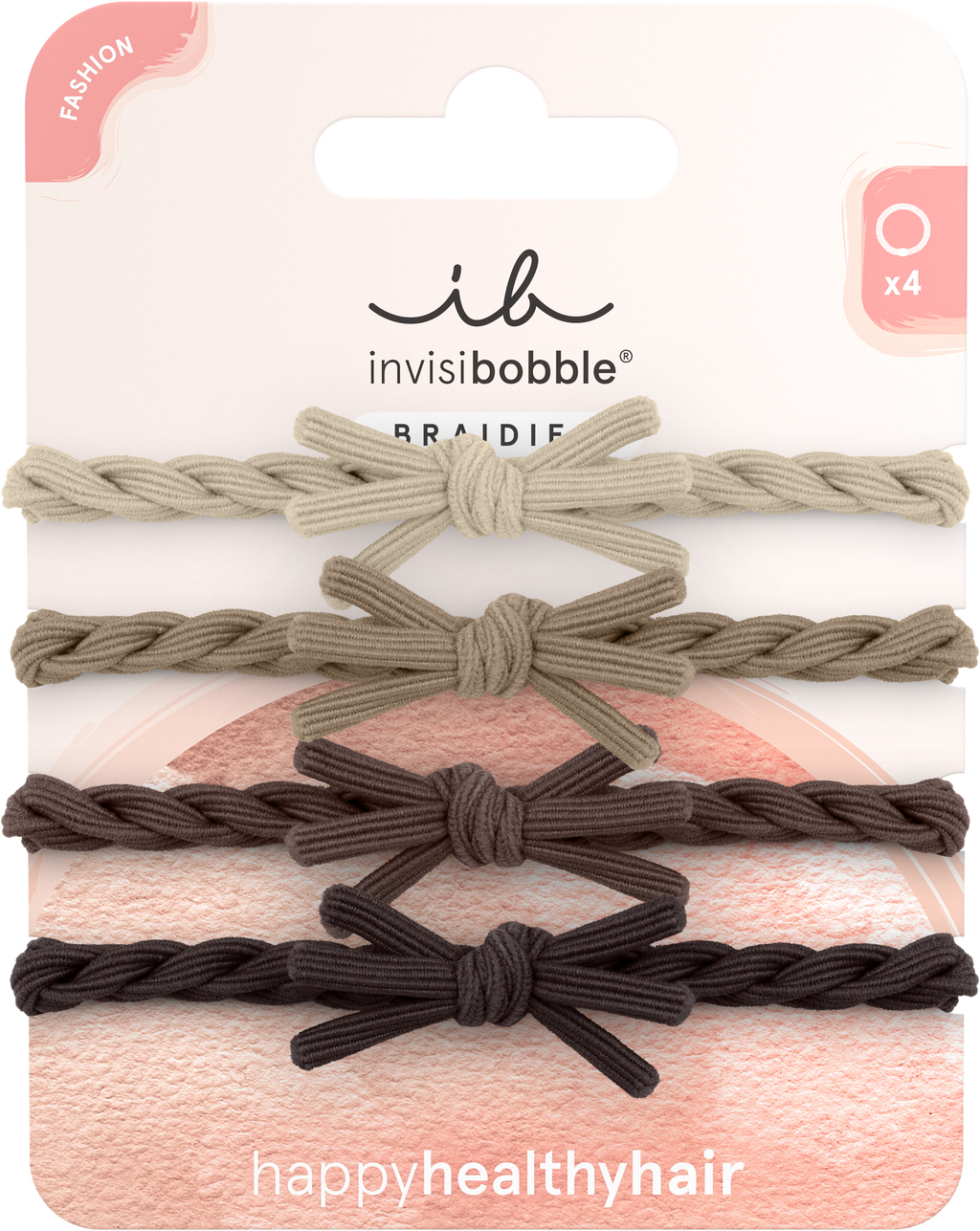 invisibobble - Braidies Mocha Swirl 4 Stück