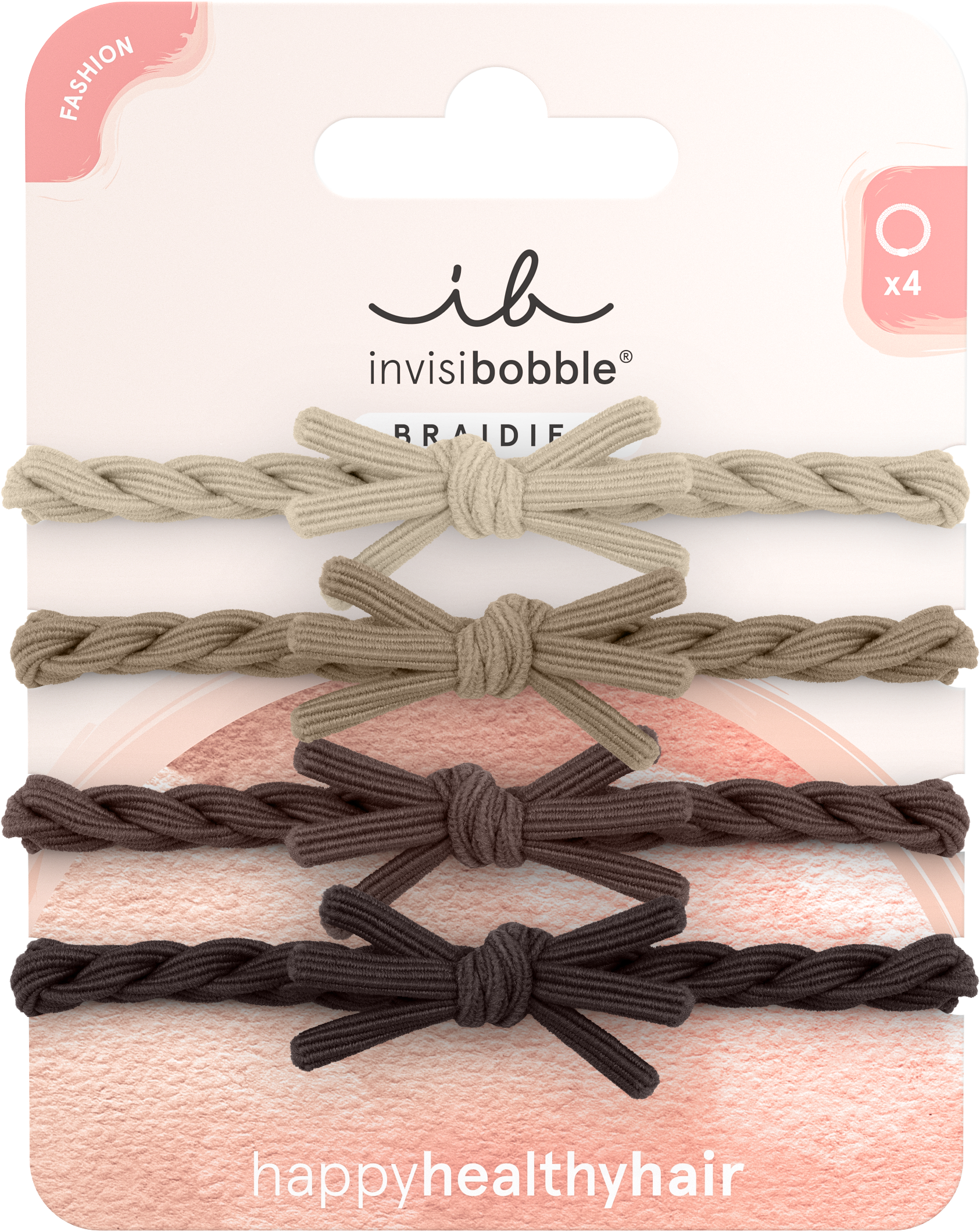 invisibobble - Braidies Mocha Swirl 4 Stück