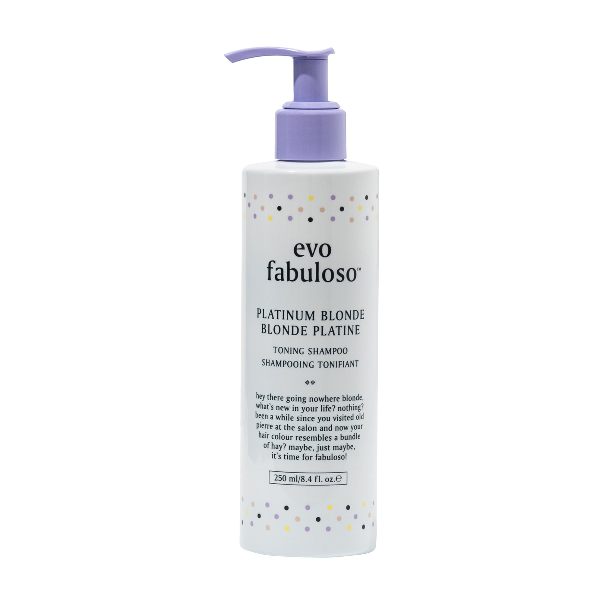EVO - Fabuloso Platinum Blonde Toning Shampoo 250ml